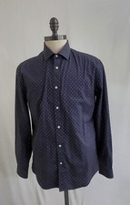 Banana Republic Mens Tech Cotton Slim Flex Fit Button Down Shirt Sz Lg
