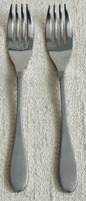 Knork ORIGINAL Matte Stainless Flatware -- Set of 2 Dinner Forks