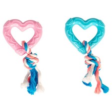 Duvo+ Hundespielzeug TPR Herz 14cm f&uuml;r Welpen, Zahnwachstum & Spielspa&szlig;