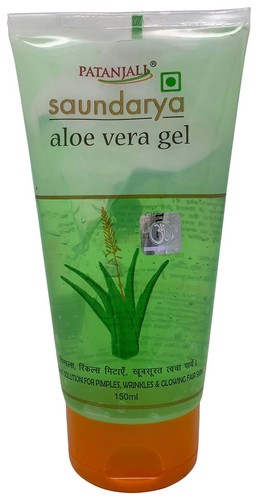 Patanjali Saundarya Aloe Vera Gel Natural Moisturizer with Vitamin E 150ml - 第 1/1 張圖片