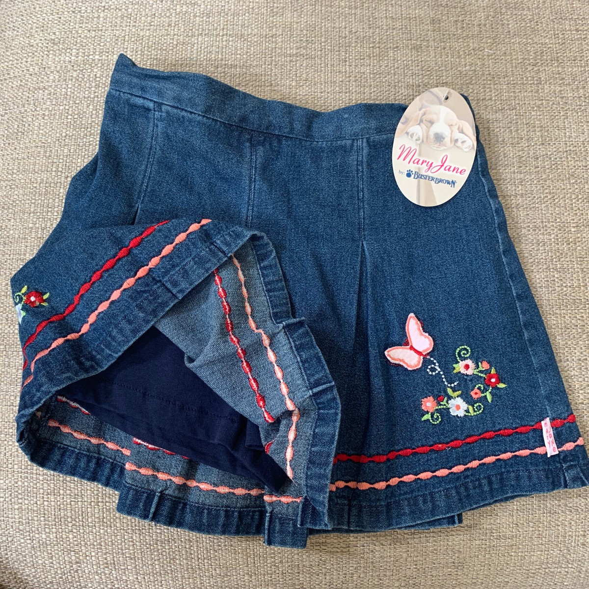 m*i様 andmary Jade highwaist mini skirt M Buster Brown Mary Jane Skort mini skirt size 6 Brand New With Tags