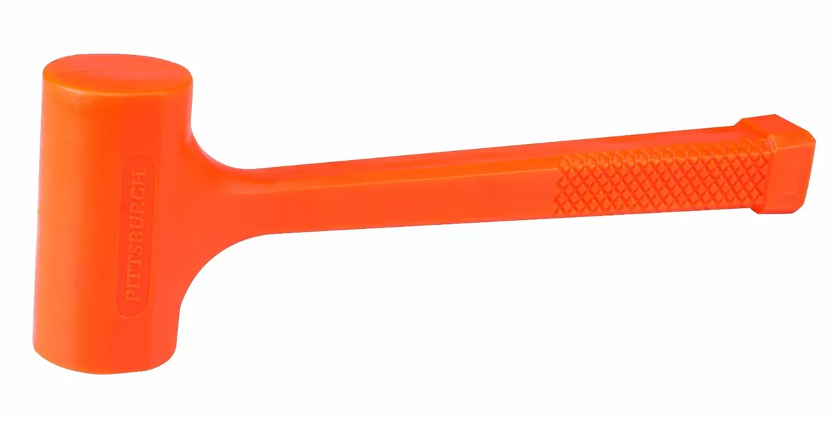 1lb DEAD BLOW Hammer Mallet Plastic Neon Orange 11 3 4