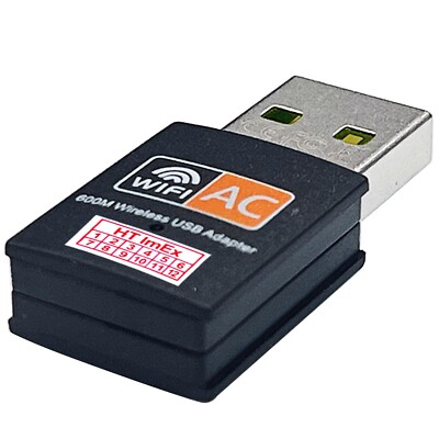 WIFI Dongle USB Wireless Adapter AC 600Mbps WLAN Stick Dual Band 2.4GHz / 5GHz