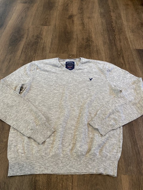 Menâs American Eagle Outfitters V-Neck Sweater Athletic Fit Size Large Gray | eBay