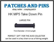 COLLECTABLE PINS - MP5 TAKE DOWN PIN (LG) -  KEY CHAIN ACCESSORY - PIN02