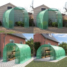 Walk-in Tunnel Greenhouse Garde Grow Planting Shed Steel Frame&Cover/ Cover Only