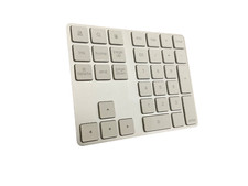 Lekvey 34 Keys Bluetooth Number Pad Rechargeable Wireless Numeric Keypad -Silver