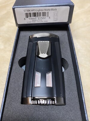 Xikar HP3 Quad Jet Flame Table Top Cigar Lighter - Black - New
