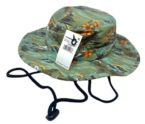 O'Neill Men's Wetland Print Boonie Bucket Hat Cap in Sage One Size Fits Most - Picture 2 of 3