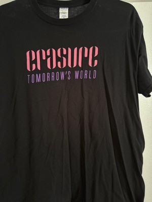 Erasure Tomorrow s World UK & Europe Tour XL Black Unisex Shirt 2011.