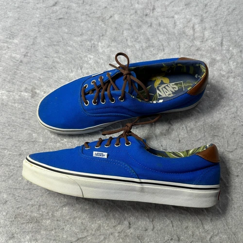 Vans Era 59 Aloha Sneakers Blue Edition Low Top Skater Shoe Mens US Size 12