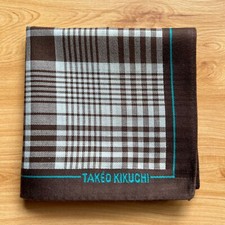 HANDKERCHIEF JAPAN MEN'S POCKET SQUARE VINTAGE PLAIDS  CHECKS COTTON 19" A-0674