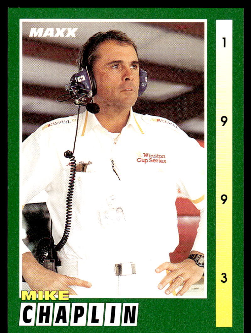 Mike Chaplin 1993 Maxx Race Cards # 236 Base