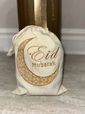 Eid Mubarak Embroided drawstring favor bags 5ct