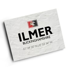 A3 PRINT - Ilmer, Buckinghamshire - Lat/Long SP7605