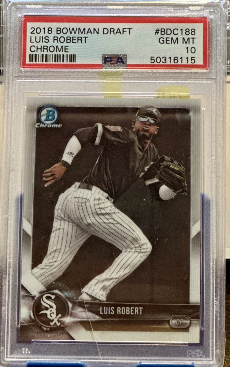 2018 Bowman Chrome Draft #BDC-188 Luis Robert PSA 10 RC White Sox