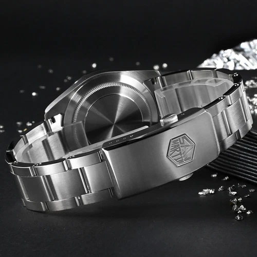 SAN MARTIN SN0106-G NH35 Automatik Edelstahl 37mm 20 ATM Herren Sportuhr - Bild 13 von 46