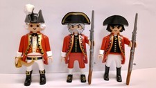 3x PLAYMOBIL GARDE SOLDATEN ROTR&Ouml;CKE ENGL&Auml;NDER - RAR TOP #1