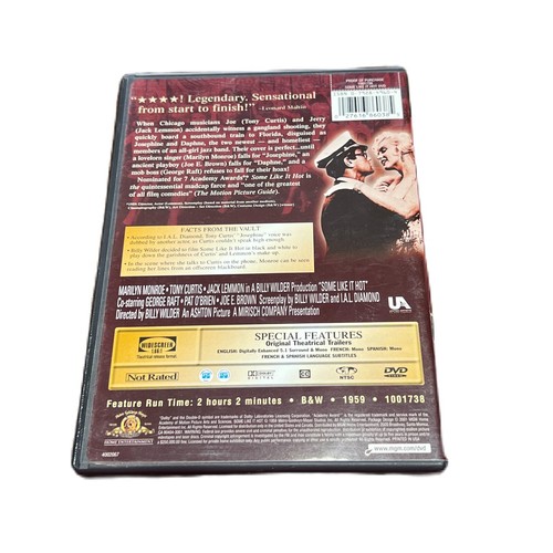 Some Like It Hot 1959 Film DVD Movie Marilyn Monroe Tony Curtis Jack Lemmon - Picture 2 of 5