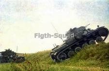 WW2 Picture Photo German Tank Panzer 38t and Panzer II France 8897