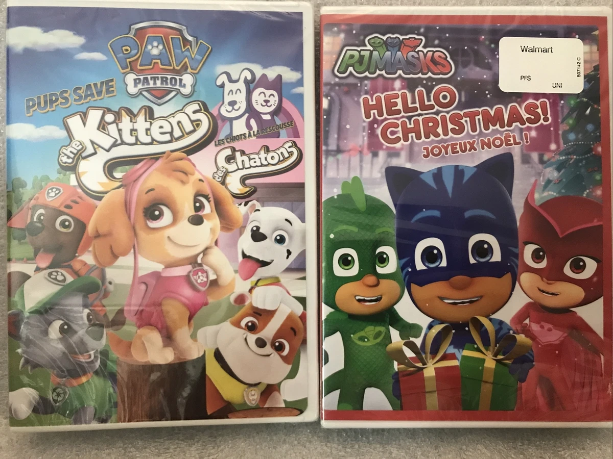 Paw Patrol PJ Masks Bilingual Canadian New DVDs