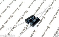 2pcs - SIEMENS (EPCOS) 100uF 25V Axial Electrolytic Capacitor-B41283-B5107-T