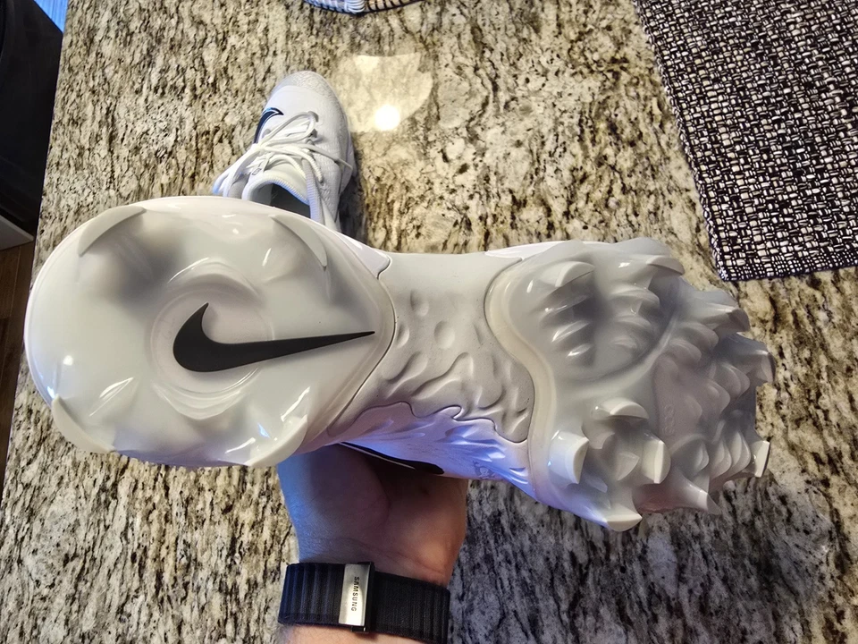 Nike Alpha Huarache Elite 4 Low Baseball Cleats FD6255-100 Men Sz 12 - Image 3 of 4