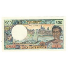 Geldschein, Tahiti, 500 Francs, KM:25d, UNZ