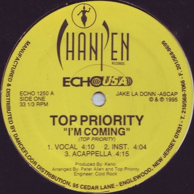 Top Priority - I'm Coming (12'') (Near Mint (NM or M-)) - 2791328845