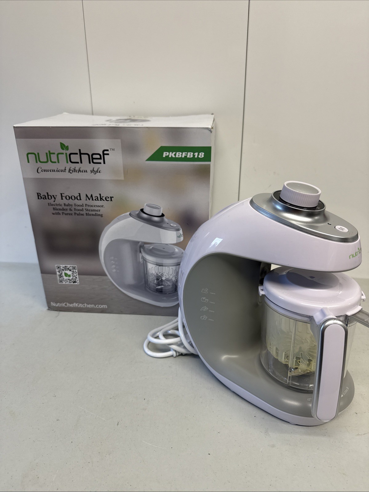 NutriChef Baby Food Maker Puree Food Processor, Blender, and Steamer