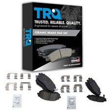 TRQ Front and Rear Ceramic Brake Pad Set Compatible with 07-12 Subaru Legacy ...