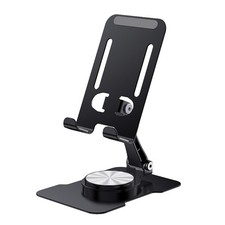 360  Rotating Cell Phone Stand for Desk Aluminum Metal Foldable Phone Holder US