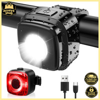 Fahrradleuchten-Set Stvzo-Zugelassen LED IPX5 USB Typ C Frontlicht RüCklicht