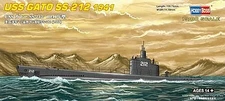HobbyBoss USS Gato SS-212 1941 - Plastic Model Military Ship Kit - 1/700 Scale