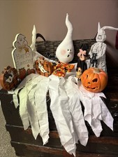 Handmade Country Halloween Decorations Lot Of...