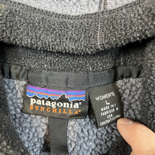 Patagonia Synchilla Sweatshirt Arctic Hooded Fleece Damen Large blau/grau USA - Bild 3 von 9