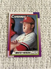 Whitey Herzog - 1990 Topps #261 - St. Louis Cardinals Baseball Card