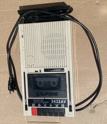 Califone 3234AV Portable Audio Player Recorder Tested Working