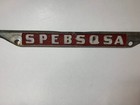1960s 70s METAL LICENSE PLATE FRAME SPEBSQSA BARBERSHOP QUARTET HARMONY SOCIETY — photo 2