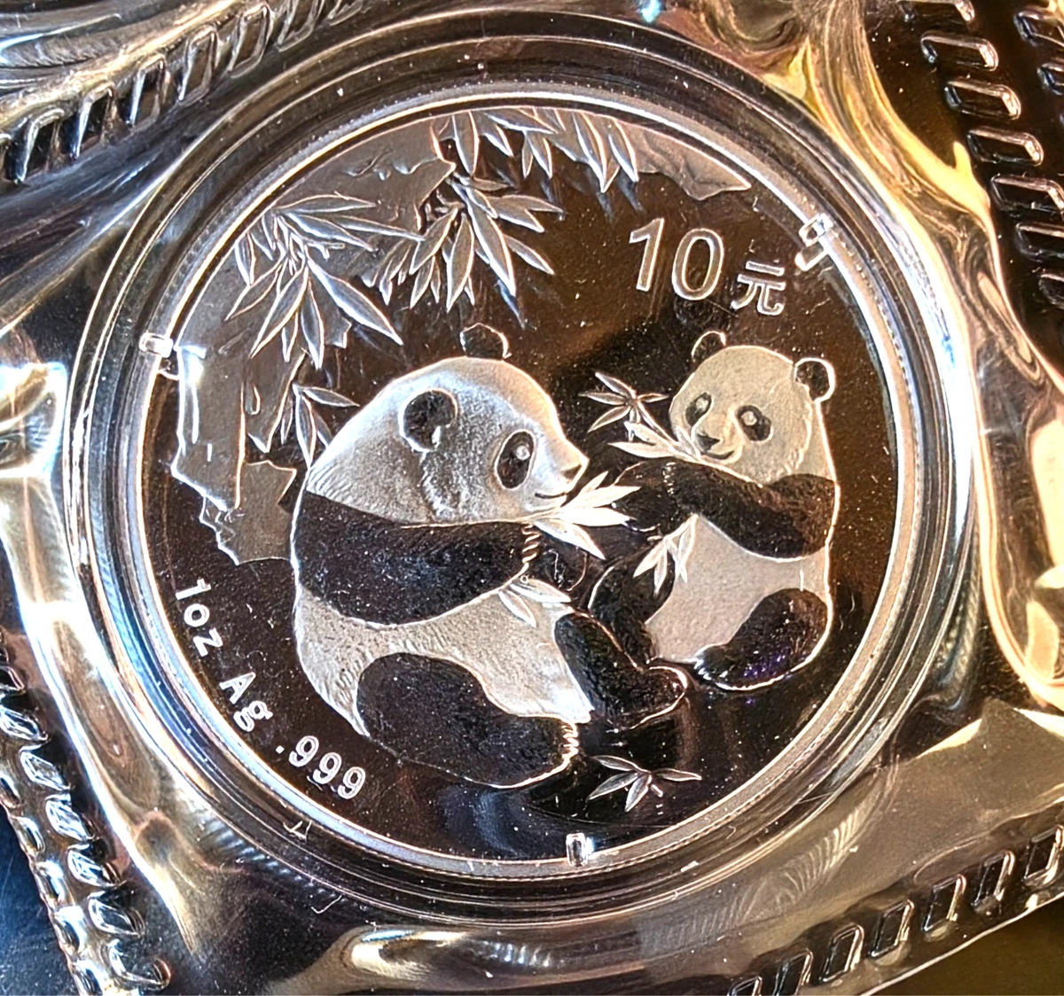 Chinese Panda MS 69 Graded Business Silver Bullion Coins 1 oz