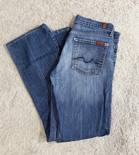 Womens Seven 7 for all mankind Jeans size 28 Bootcut Medium Blue Wash Vintage