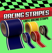 Vinyl Racing Rally Stripes Decals Fixed Length 46 Inches Choose Your Width Vinyl Racing Rally Stripes Decals Fixed Length 46 Inches Choose Your Width