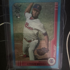 Topps 2021 Big League Adonis Medina #216 Blue Foil /25 Rookie Phillies