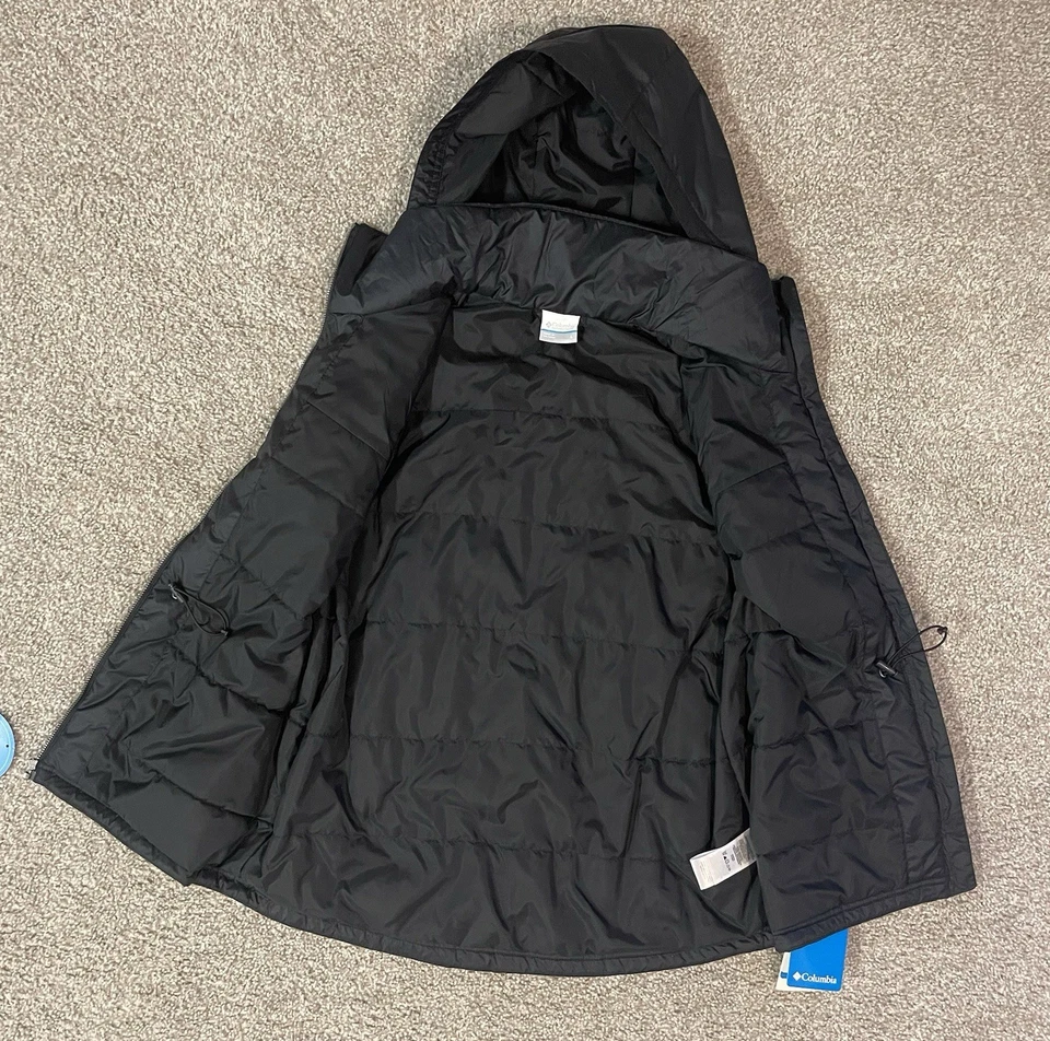 Nuevo chaleco con capucha para mujer Columbia Cedar Express II cremallera completa negro talla: grande Foto 4 de 4