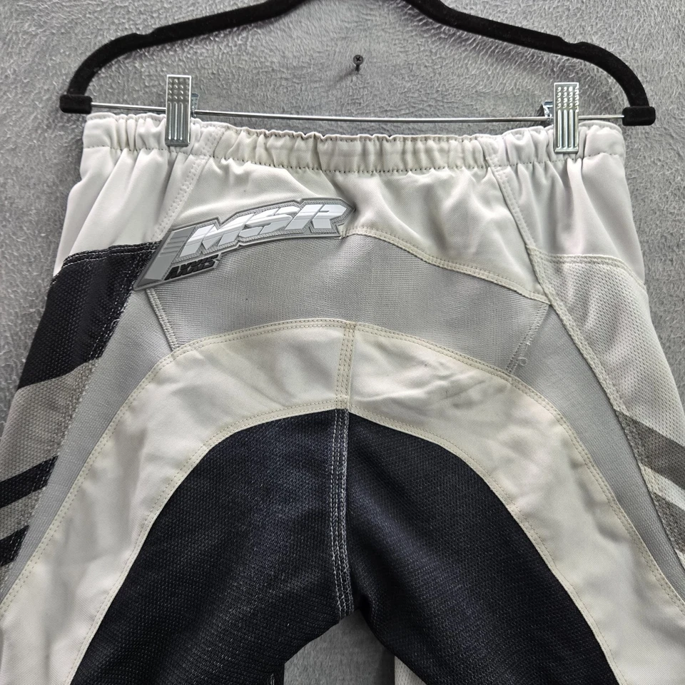 MSR Men Pants 34 Black Nylon Polyester Colorblock AXIS AIR Motocross Racing — 第 4/4 张图片