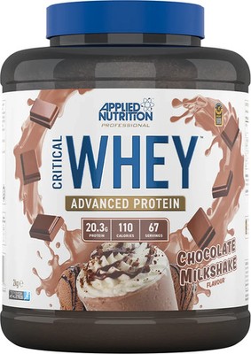Applied Nutrition Critical Whey Chocolate 2000g / 67 serv 08/27 + Samples