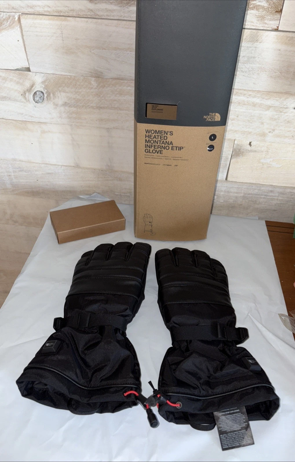 The North Face Heated Montana Inferno Etip Gloves - Black - Large Women / Junior