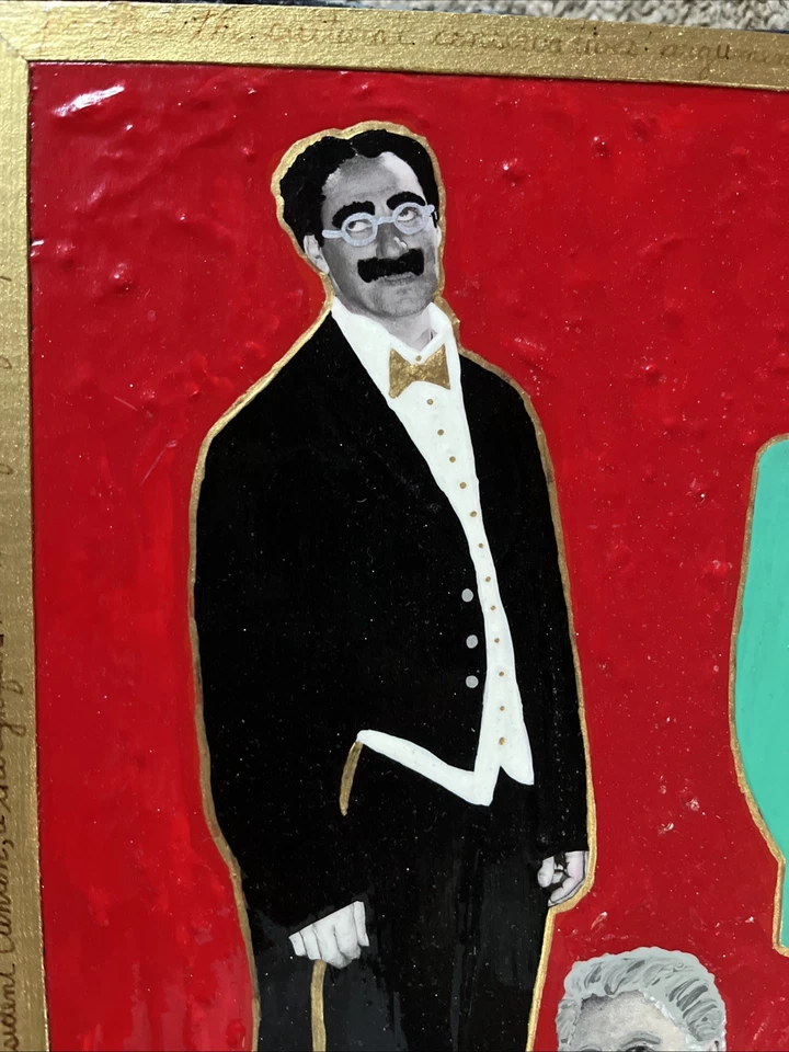 Rev Johnny Ace TABLERO CON ARTE Marxismo-Lennonismo DE COLECCIÓN 1997 Obra de Arte Firmada ÚNICA EN SU CLASE Foto 4 de 4