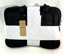 NEW Computer Laptop Bag 17" Shoulder Strap Water Repellent Black Satchel