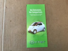 Vintage CT&T Electric Vehicles Dealership Salesman Brochure
